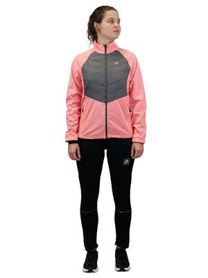 Куртка беговая NONAME Hybrid 24 Salmon Rose/Grey