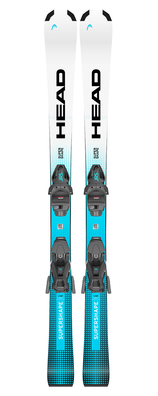 Горные лыжи с креплениями HEAD Supershape JRS+JRS 7.5 GW CA Brake 78 [H] White/Speed Blue