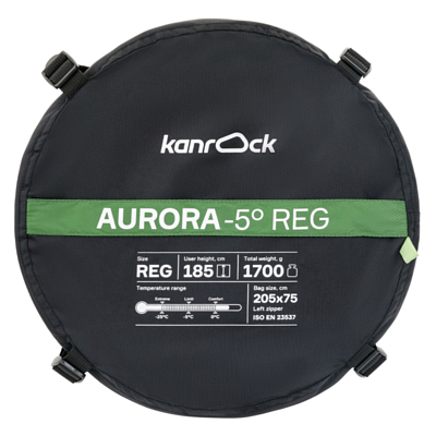 Спальник Kanrock Aurora -5 Regular Green