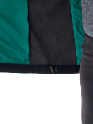 Куртка беговая Nordski Hybrid Hood Black/Alpine Green