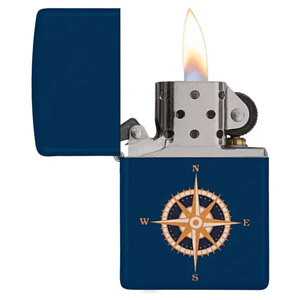 Зажигалка Zippo латунь сталь Navy Matte