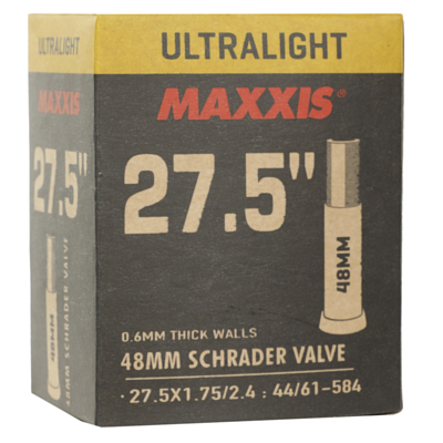 Велокамера Maxxis Ultralight 27.5X1.75/2.4 44/61-584 0.6mm Автониппель 48 мм