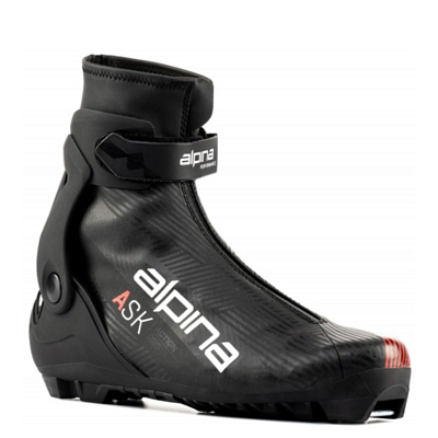 Лыжные ботинки Alpina. Action Skate Black/White/Red