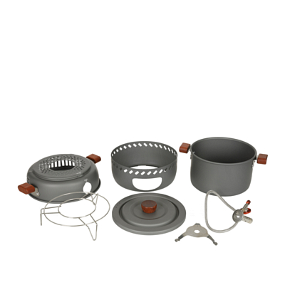 Горелка с кастрюлей (комплект) Toread Camping pot Dark Grey