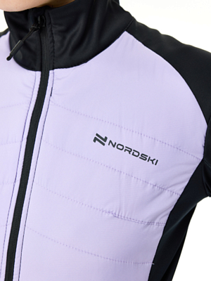 Куртка беговая Nordski Hybrid Pro Black/Lavender