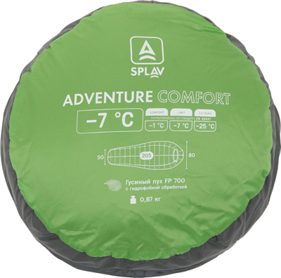 Спальник Splav Спальник Splav Adventure Comfort 205 Лайм