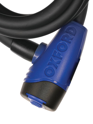 Замок велосипедный Oxford Cable12 (Smoke) 12mmх1800mm