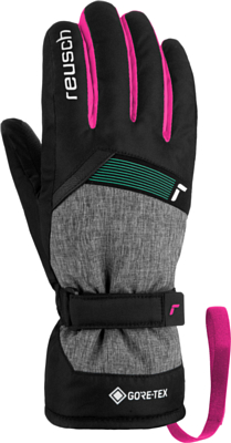 Перчатки детские REUSCH Flash GORE-TEX Junior Blck/Blck Melang/Pink Glo