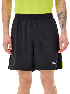 Шорты для бега Puma Favorite Velocity 7 Black-Lime Pow