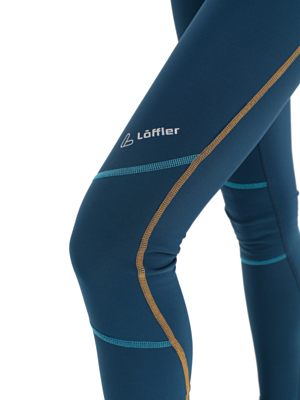 Брюки беговые Loeffler Thermo Deep Water/Apricot