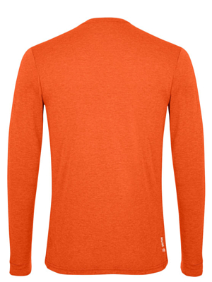 Футболка с длинным рукавом для активного отдыха Salewa Solidlogo Dry Men's L/S Tee Red Orange Melange