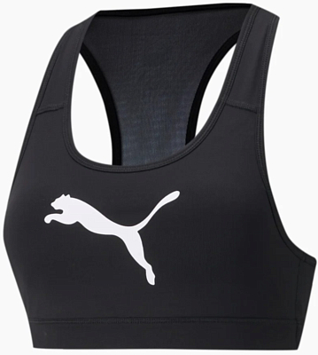 Топ беговой Puma Mid Impact 4Keeps Graphic Bra Pm W Black