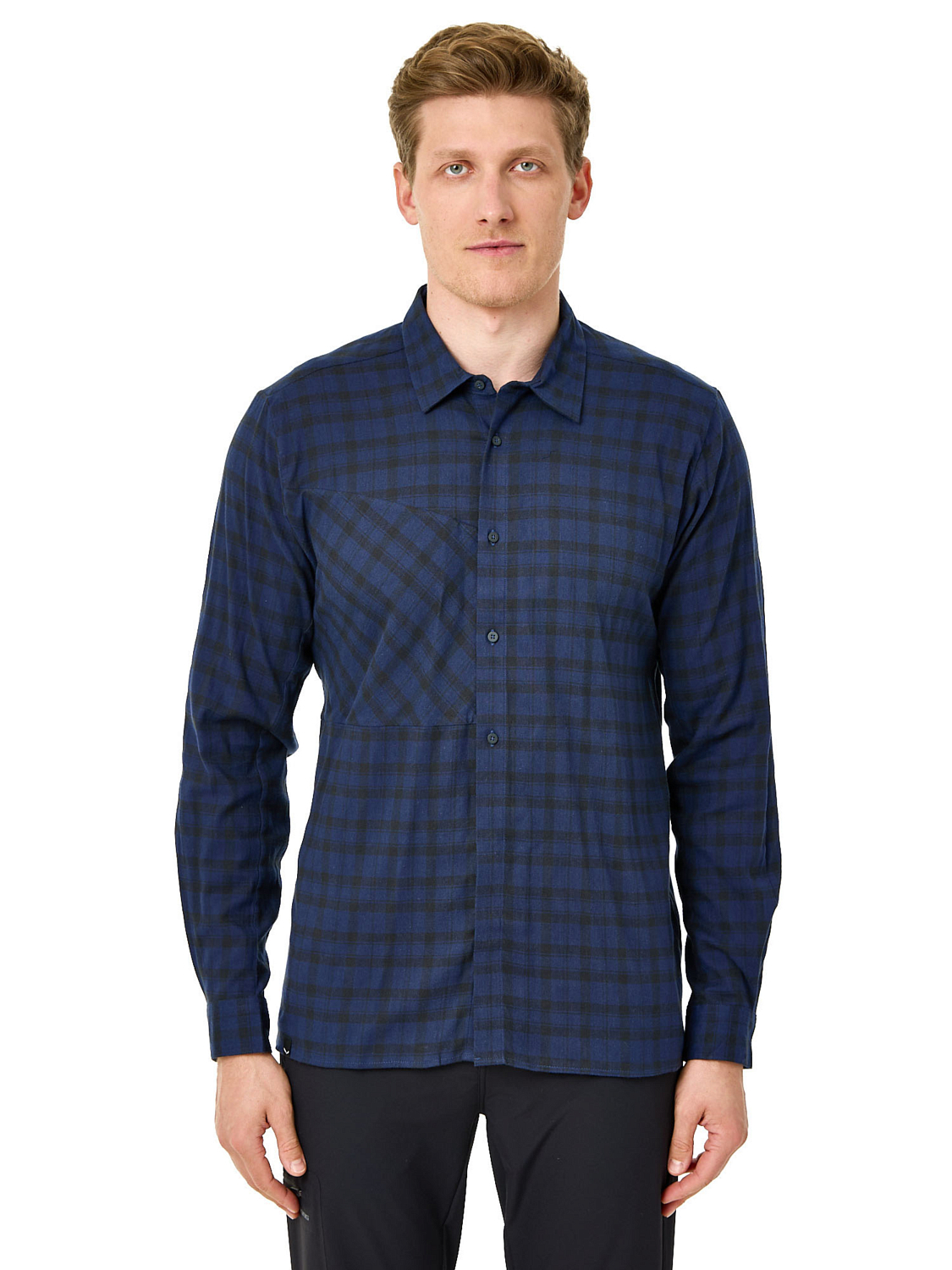 Рубашка Salewa Fanes Flannel 5Pl M Navy/Black Out