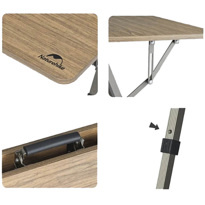 Стол Naturehike Adjustable Height Folding Table Brown