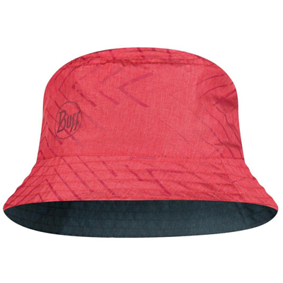 Панама Buff Travel Bucket Hat Collage Red-Black