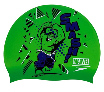 Шапочка для плавания Speedo Hulk Slogan Prt Cap Ju Classic Green/ Violet