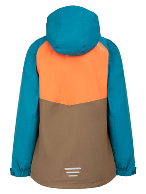 Куртка детская Trollkids Bryggen 3 in 1 Mocca Brown/Glow Orange/Atlantic Blue
