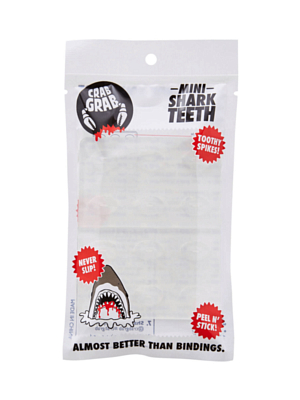 Наклейка на сноуборд CRABGRAB Mini Shark Teeth 6 Pack Clear