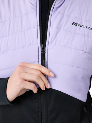 Куртка беговая Nordski Hybrid Pro Black/Lavender