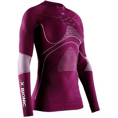 Термобельё верх X-Bionic Energy Accumulator 4,0 Shirt Round Neck Lg Swmn Plum/Pearl Grey