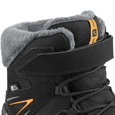 Ботинки детские SALOMON XA Pro 3D Winter TS CSWP J Black/Orange