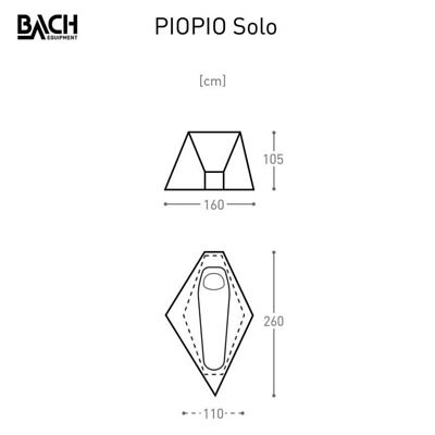 Палатка BACH Tent PioPio Solo Willow Bough Green