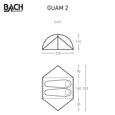 Палатка BACH Tent Guam 2 Willow Bough Green