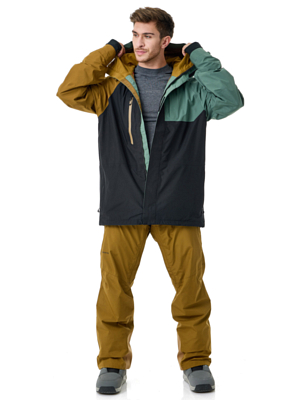 Куртка сноубордическая 686 Gore-Tex Core Cypress Green/Colorblock