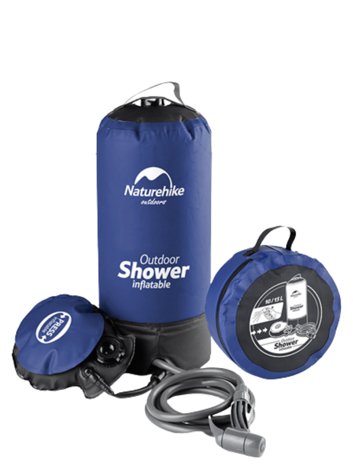 Душ туристический Naturehike PW1027 outdoor shower Blue