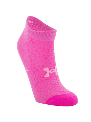 Набор носков Under Armour Yth Essential No Show 6 Pack Rebel Pink/Lime Surge