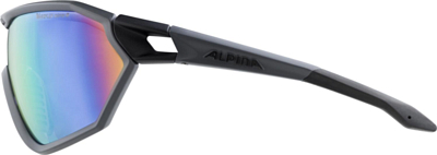 Очки солнцезащитные ALPINA S-Way V Coal Black Matt/Varioflex rainbow mirror Cat. 1-4 fogstop hydrophobic