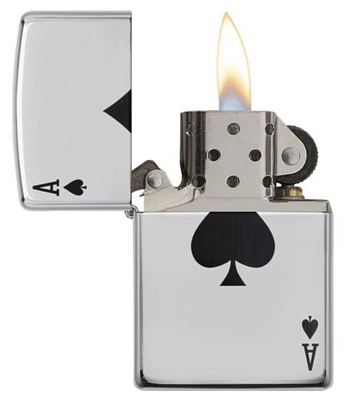 Зажигалка Zippo Сlassic High Polish Chrome серебристая