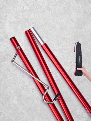 Кронштейн для кемпингового фонаря Naturehike Light Breeze Folding Light Pole Red