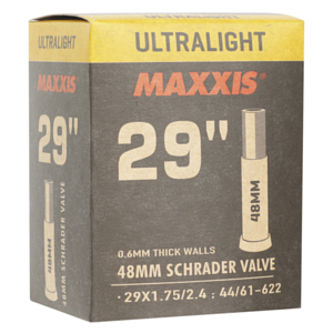 Велокамера Maxxis Ultralight 29X1.75/2.4 44/61-622 0.6mm Автониппель 48 мм+