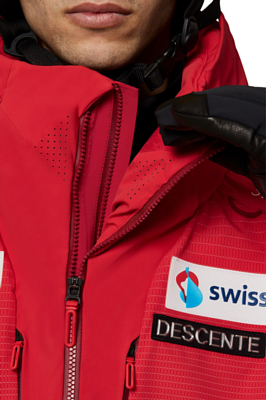 Куртка горнолыжная Descente S.I.O Insulated Jacket Swiss National Team Replica Electric Red