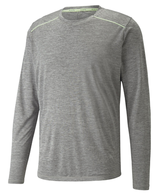 Футболка с длинным рукавом Puma Run Long Sleeve M Medium Gray Heather