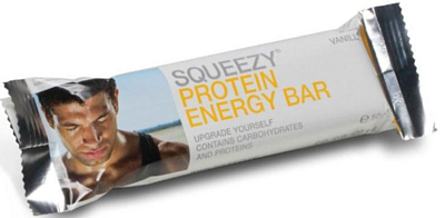 Батончик SQUEEZY Protein Energy Bar, белковый с коллагеном, 50 г, ваниль