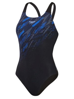 Купальник Speedo Hyperboom Placement Muscleback Black/Blue