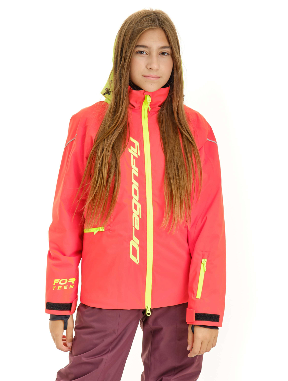 Куртка сноубордическая детская Dragonfly Gravity Teenager 811240-23 Red/Yellow