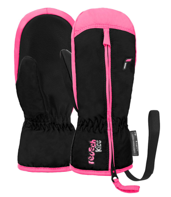 Варежки REUSCH Ben Black/ Knockout Pink