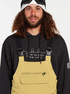 Полукомбинезон сноубордический Volcom Roan Bib Overall Gold