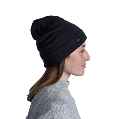 Шапка Buff Merino Heavyweight Solid Black