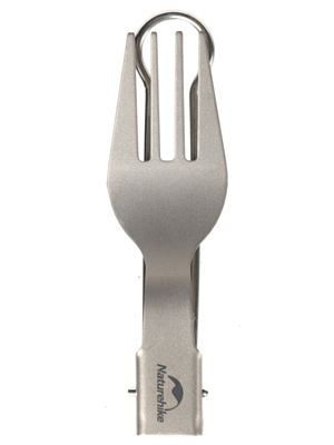 Вилка Naturehike Titanium Alloy Outdoor Travel Folding Tableware Fork Titanium