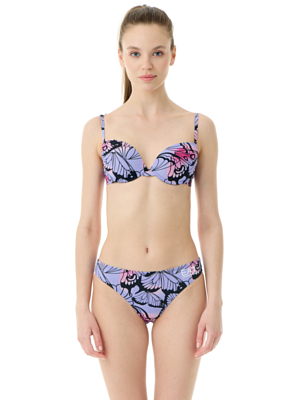 Купальник EA7 Emporio Armani Graphic Bikini Triangle Nero/Viola