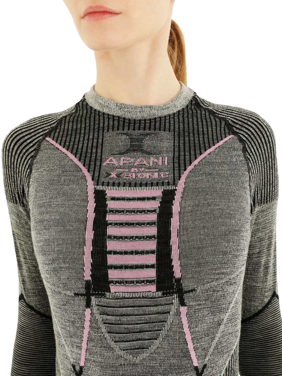 Термобельё верх X-Bionic Apani 4.0 Merino W Black/Grey/Magnolia