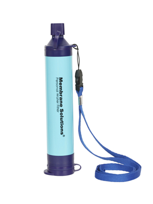 Фильтр для воды Membrane Solutions Water Filter Straw Blue