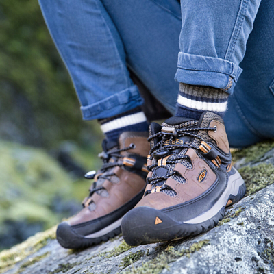 Ботинки детские Keen Targhee Mid Wp Dark Earth/Golden Brown