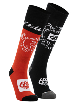 Носки 686 Keith Haring 2 Pack Assorted