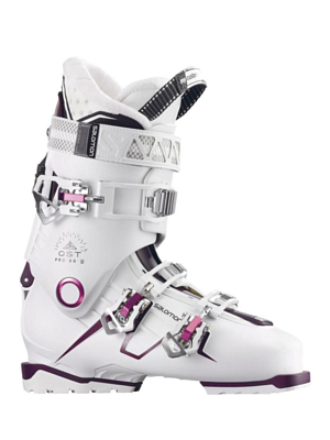 Горнолыжные ботинки SALOMON QST PRO 80 W WH/Burgandy/PK