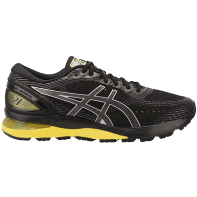 Беговые кроссовки элит Asics 2019 Gel-Nimbus 21 black/lemon spark